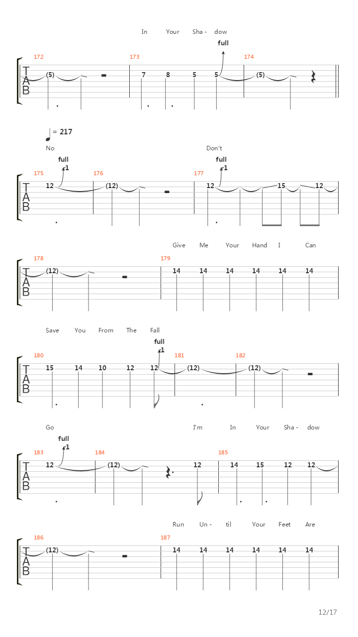 Singularity吉他谱