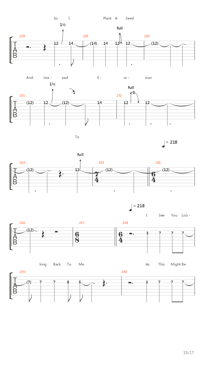 Singularity吉他谱