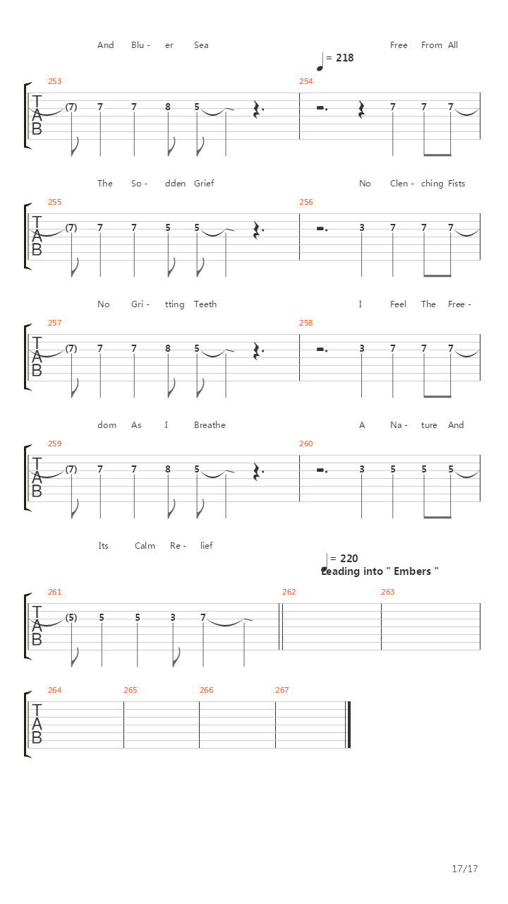 Singularity吉他谱