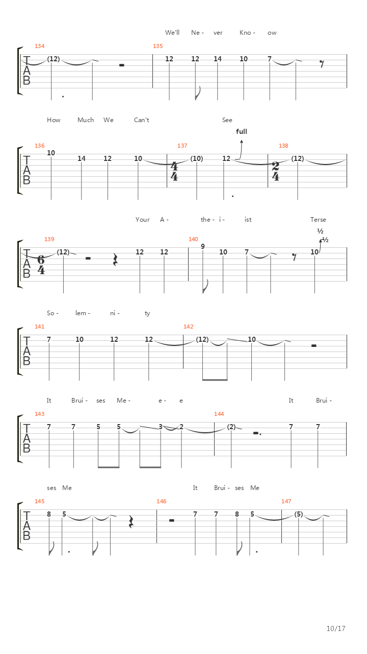 Singularity吉他谱