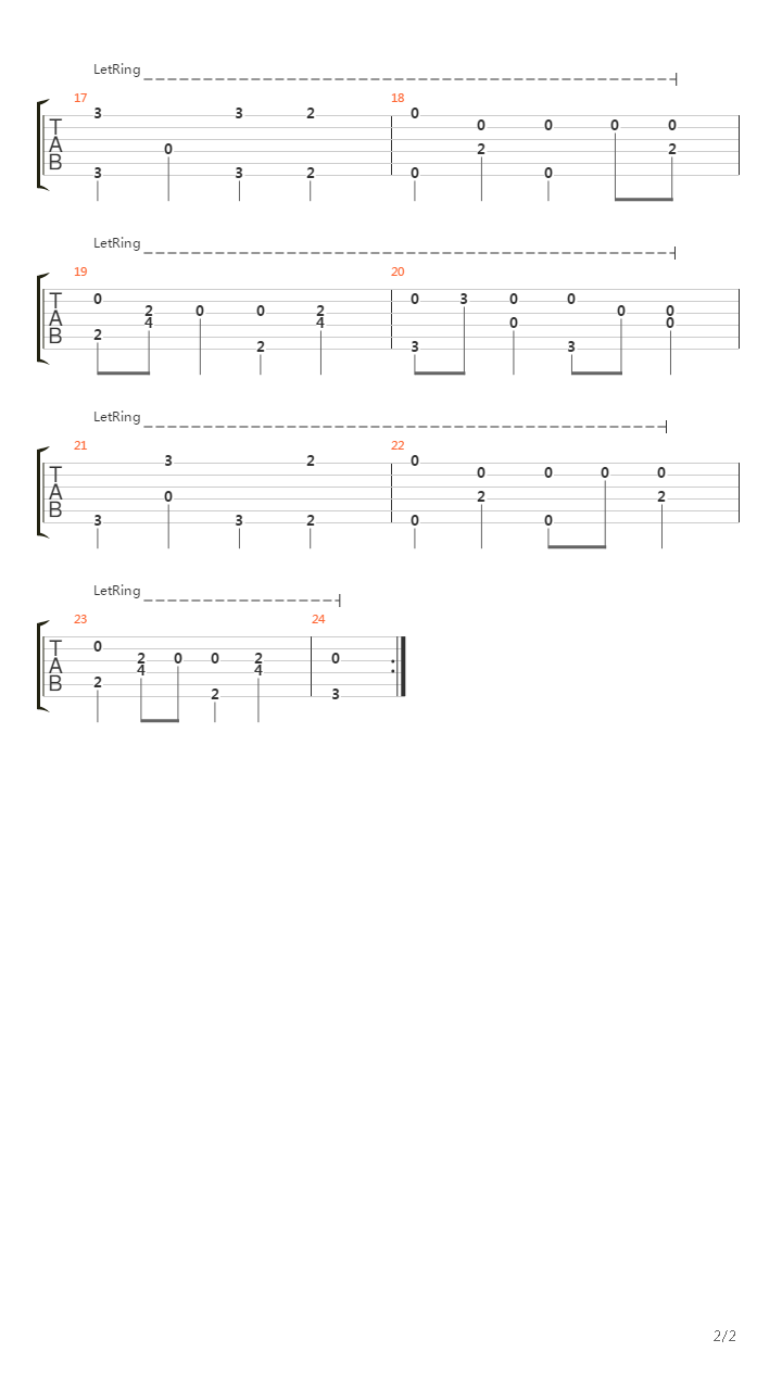 All My Loving (Arranged For One Guitar)吉他谱