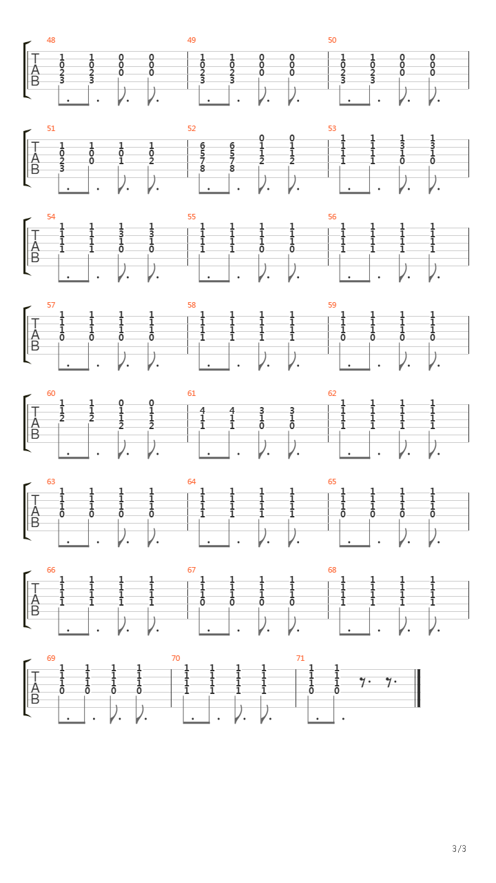 Fixing A Hole吉他谱