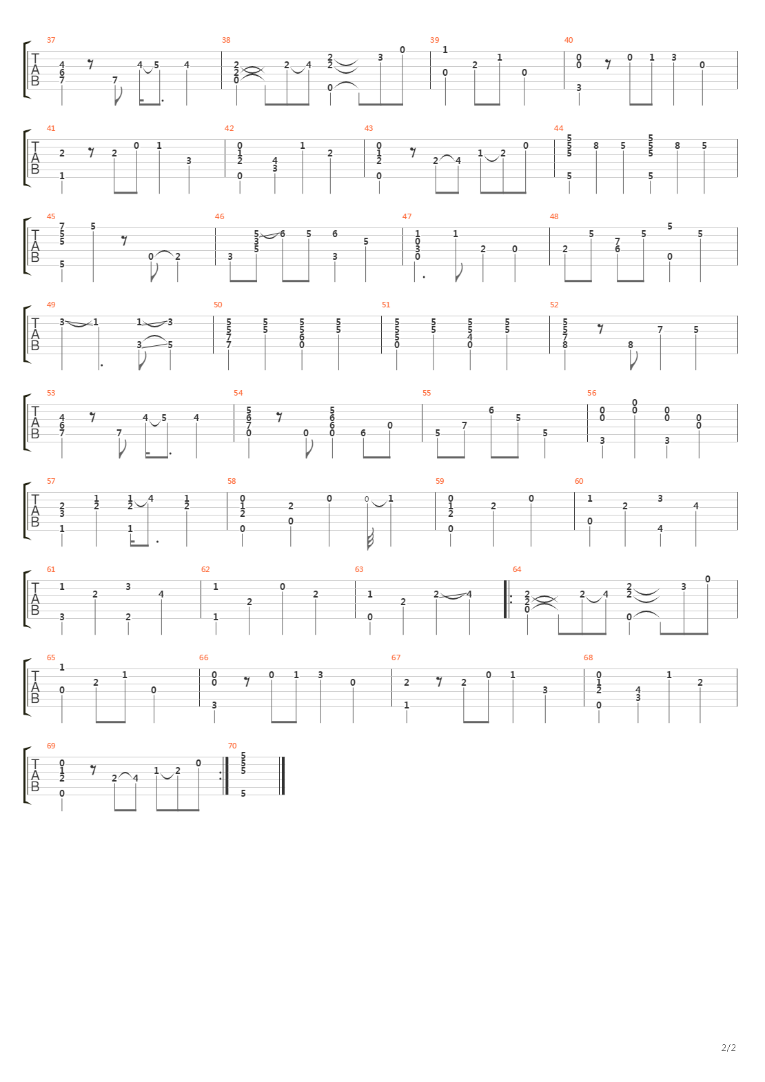 Michelle (Arrangement and Tab by Kjjmusic)吉他谱