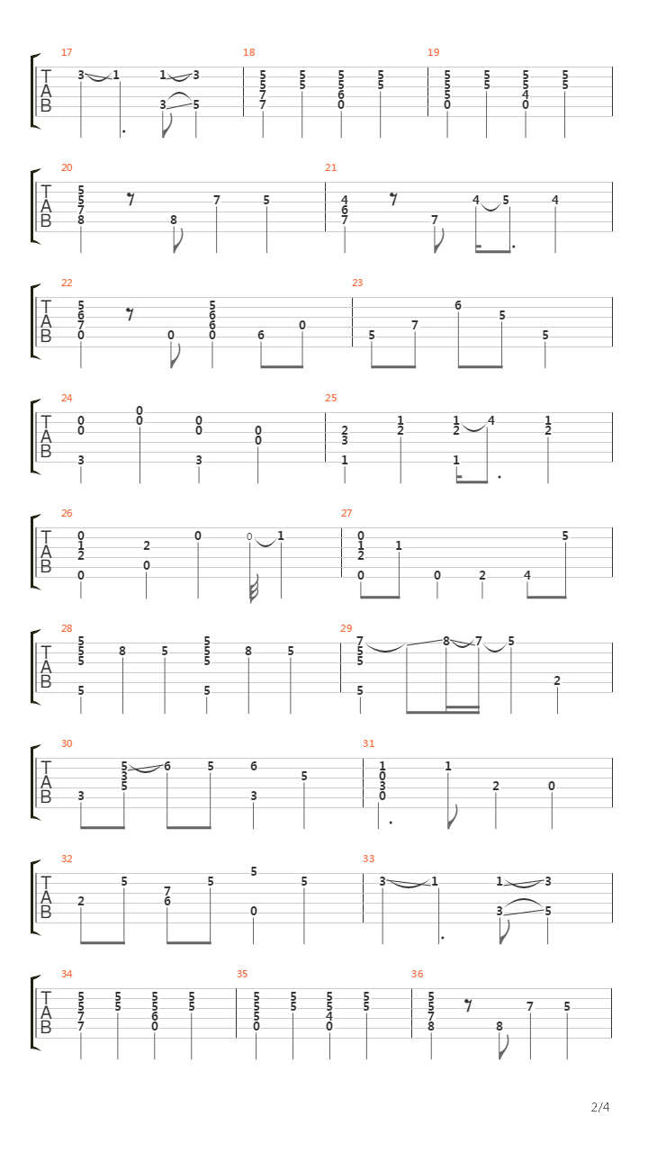 Michelle (Arrangement and Tab by Kjjmusic)吉他谱