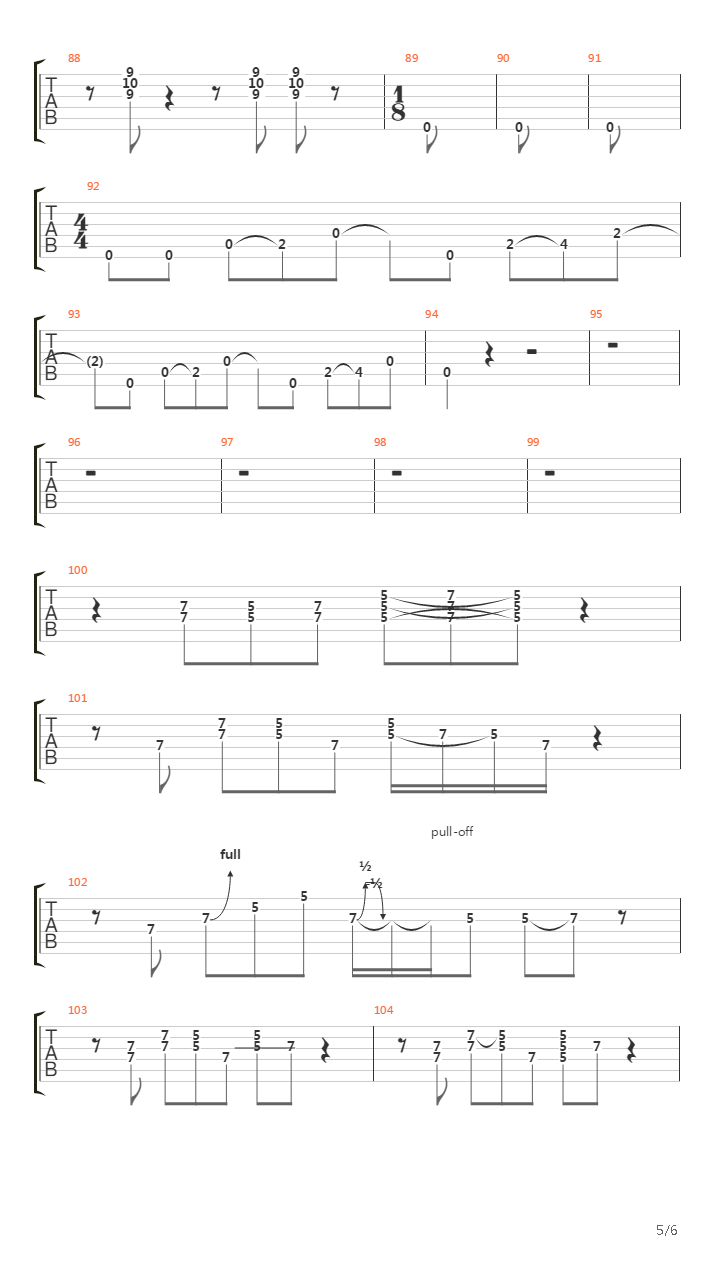 Revolution 1吉他谱