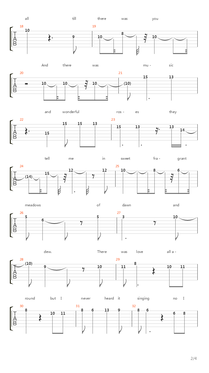 Till There Was You吉他谱