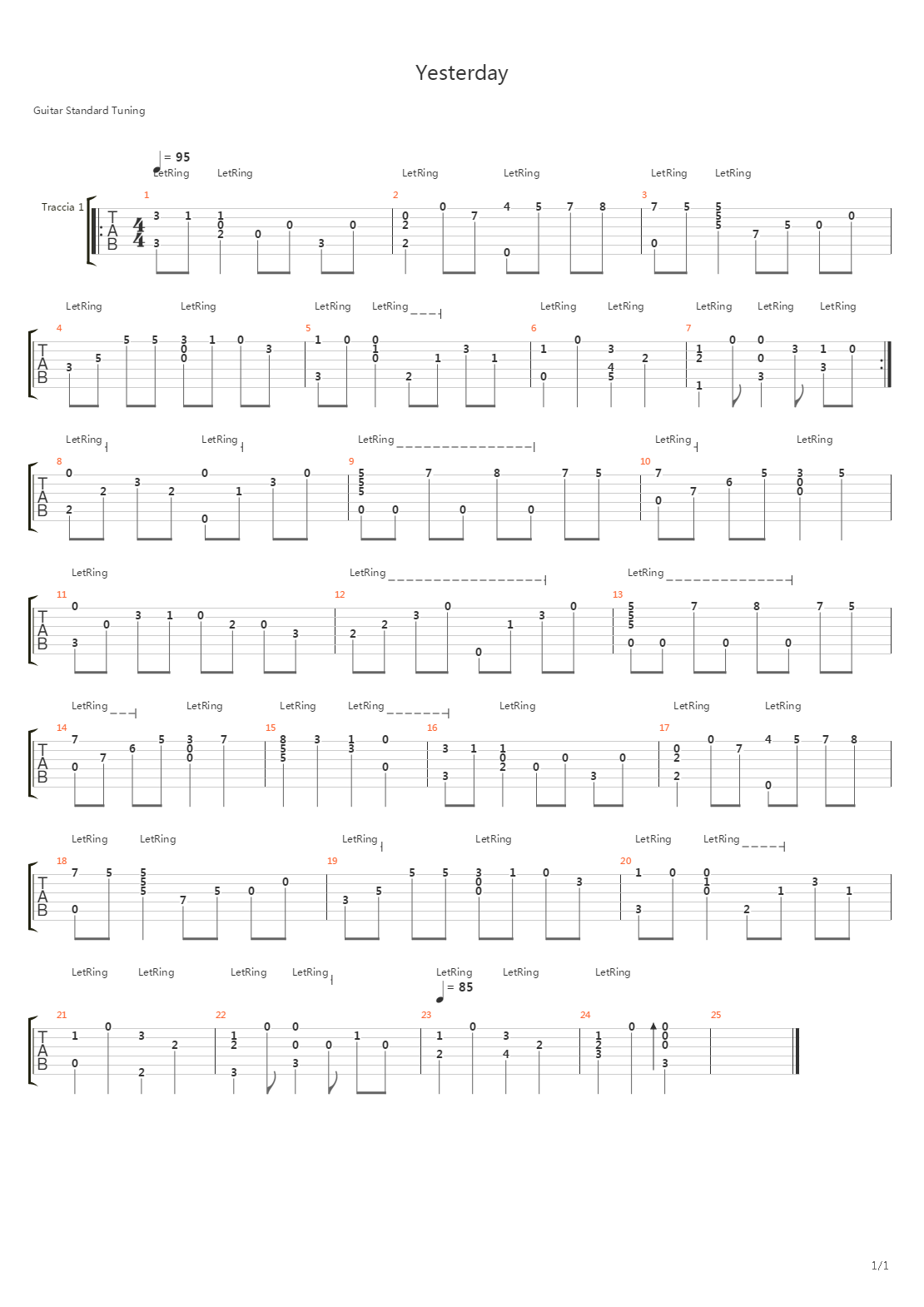 Yesterday (13)吉他谱