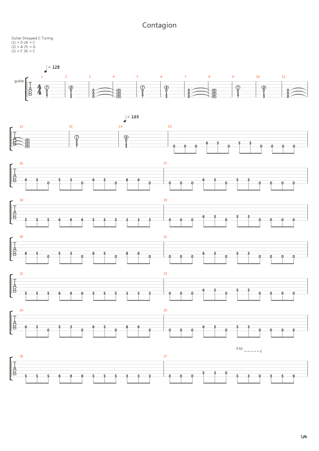 Contagion吉他谱