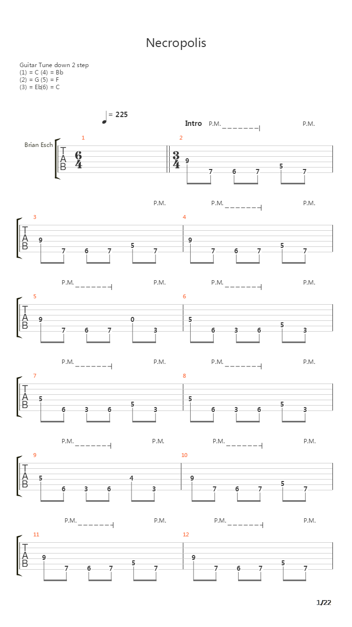 Necropolis吉他谱