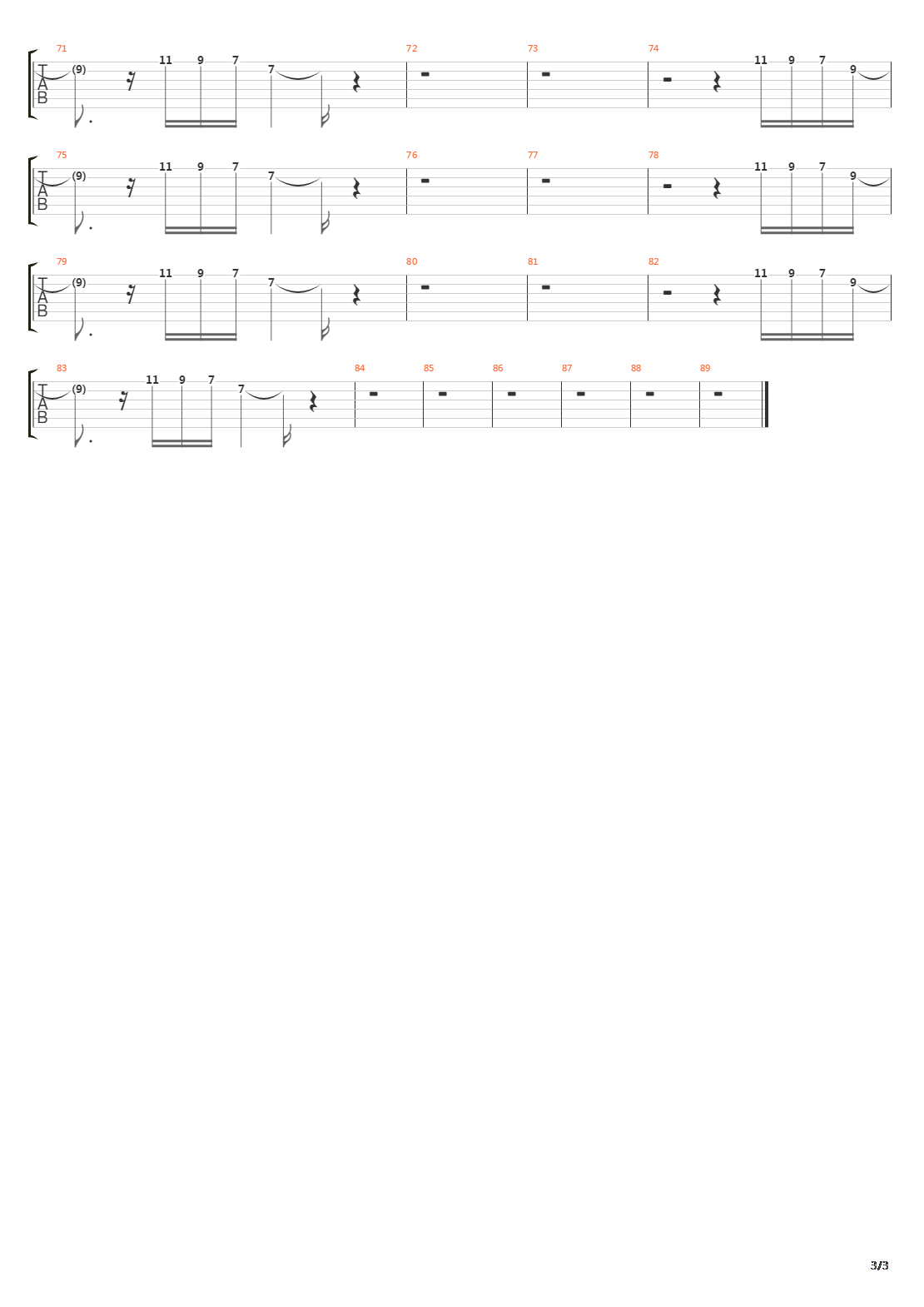 74-75吉他谱