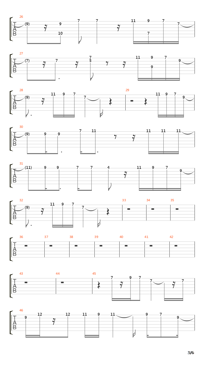 74-75吉他谱