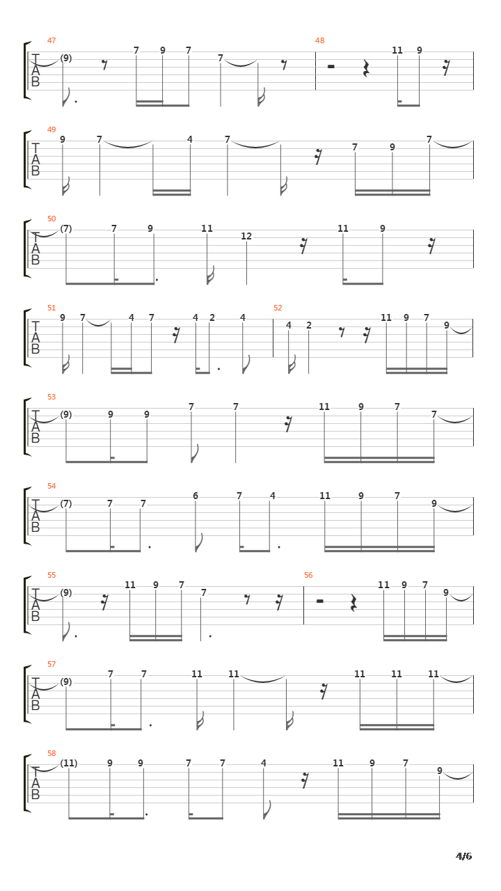 74-75吉他谱