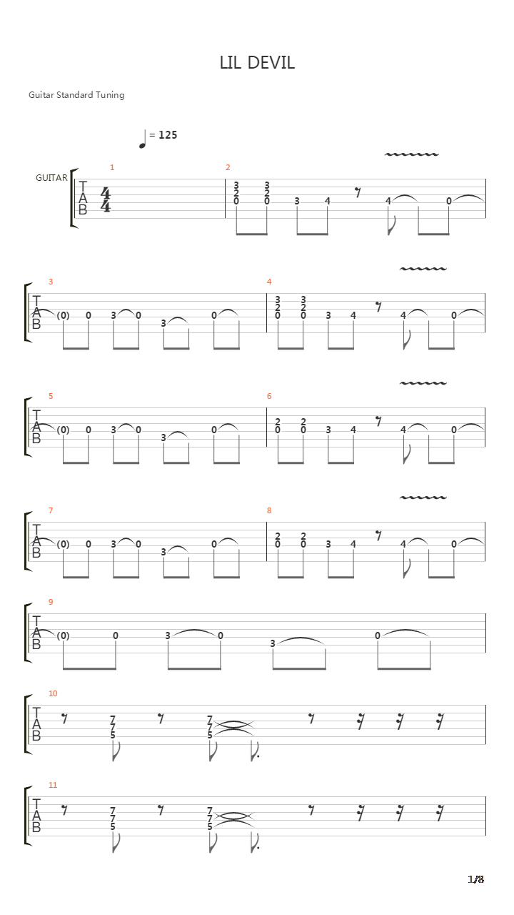 Li'l Devil吉他谱