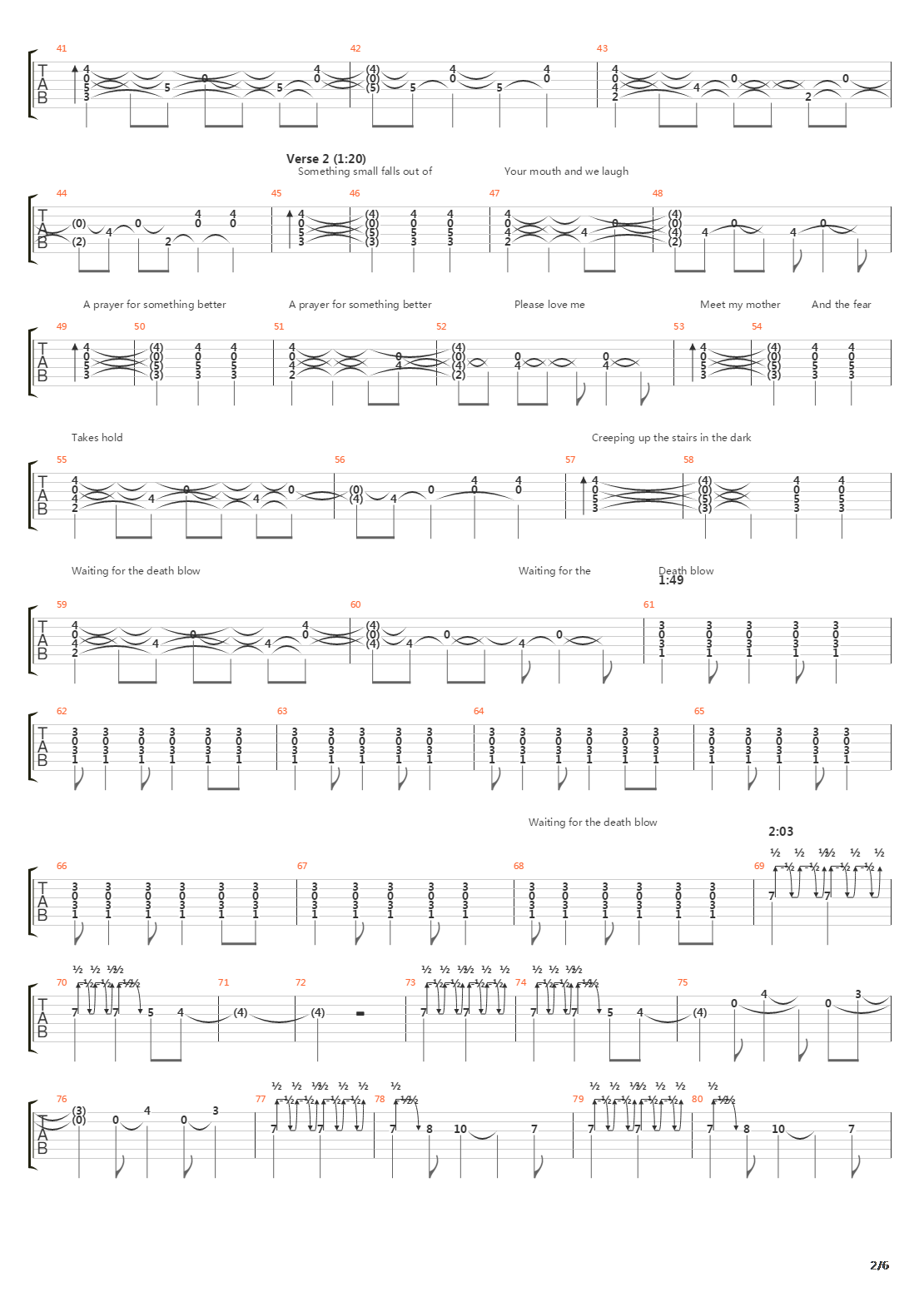 One Hundred Years吉他谱