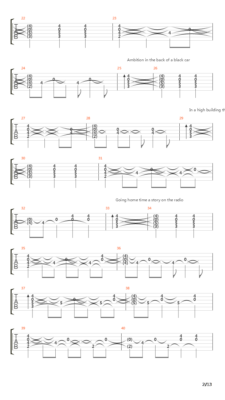 One Hundred Years吉他谱