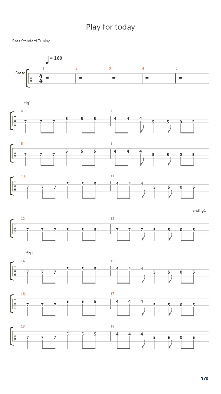 Play For Today吉他谱