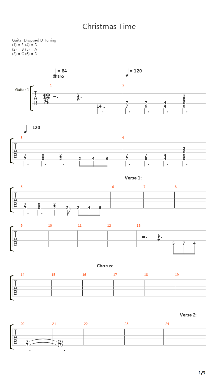 Christmas Time吉他谱