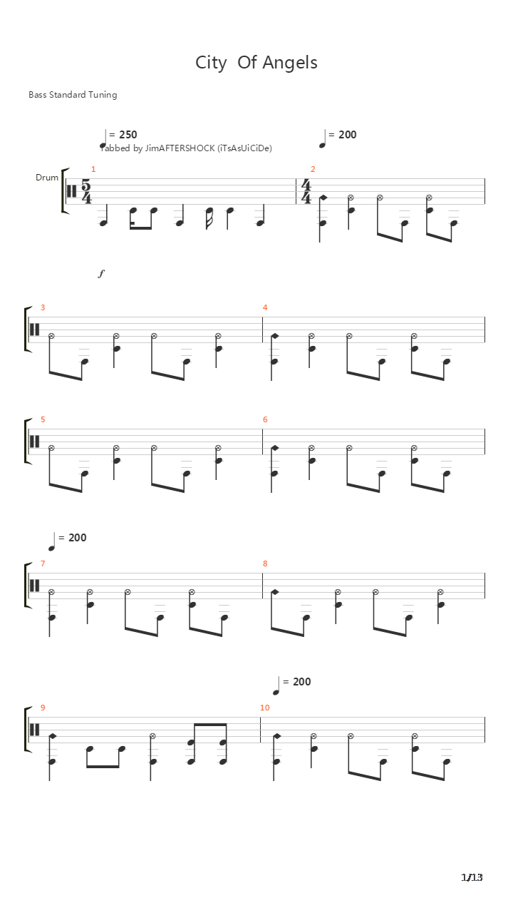 City Of Angels吉他谱