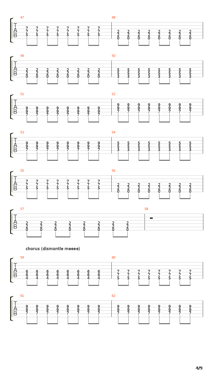 Dismantle Me吉他谱