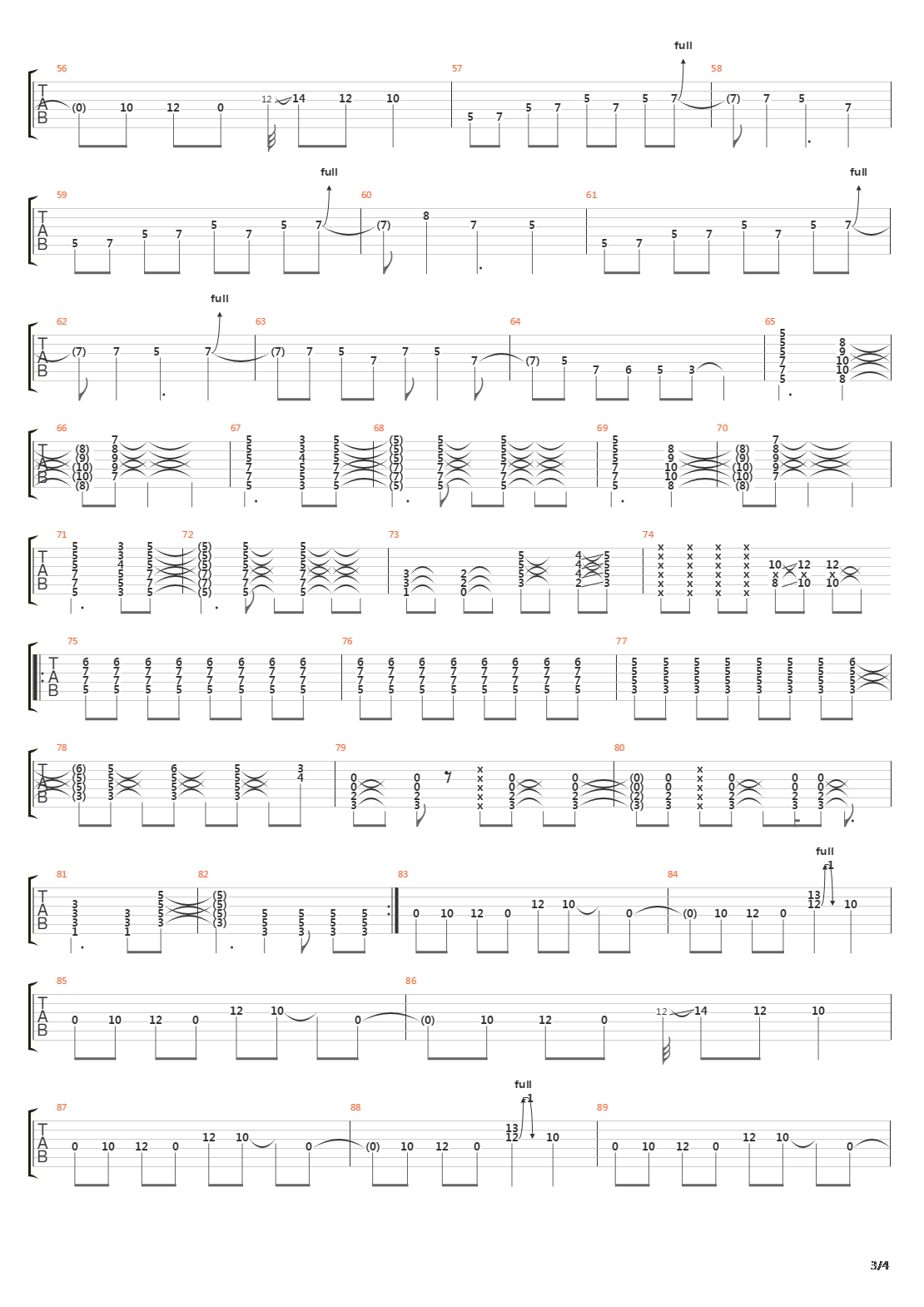 Fall Behind Me吉他谱
