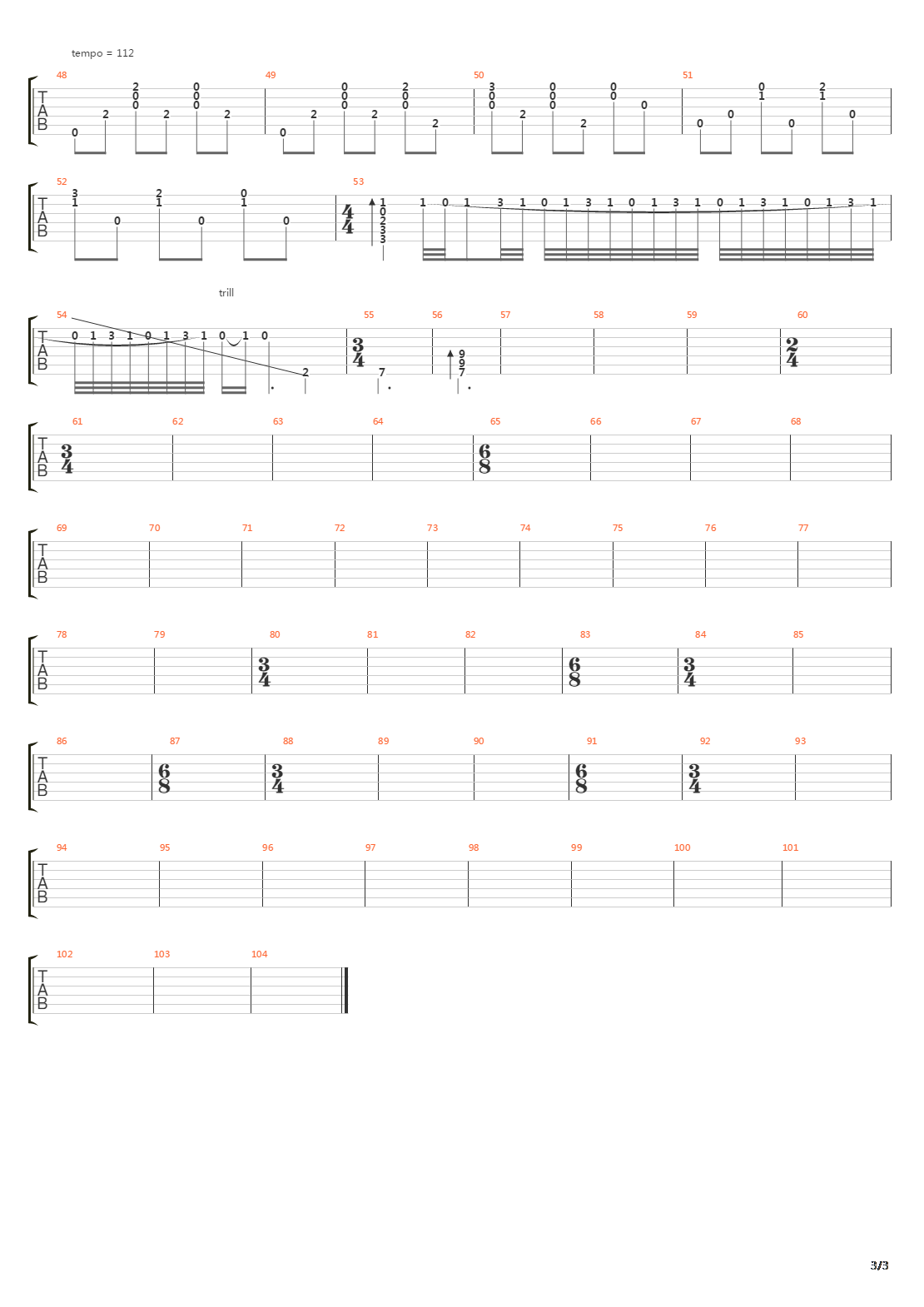 Spanish Caravan吉他谱