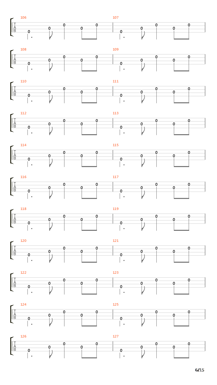 The End吉他谱