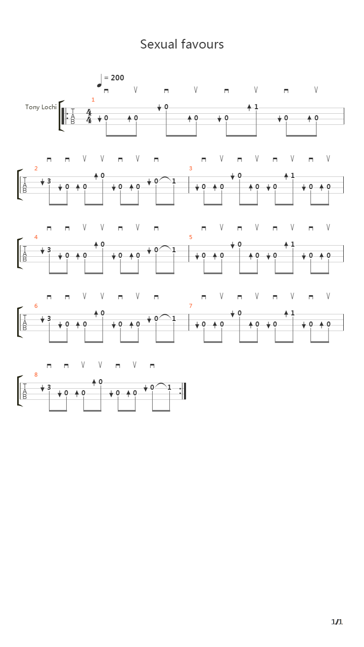 Sexual Favours (Intro)吉他谱