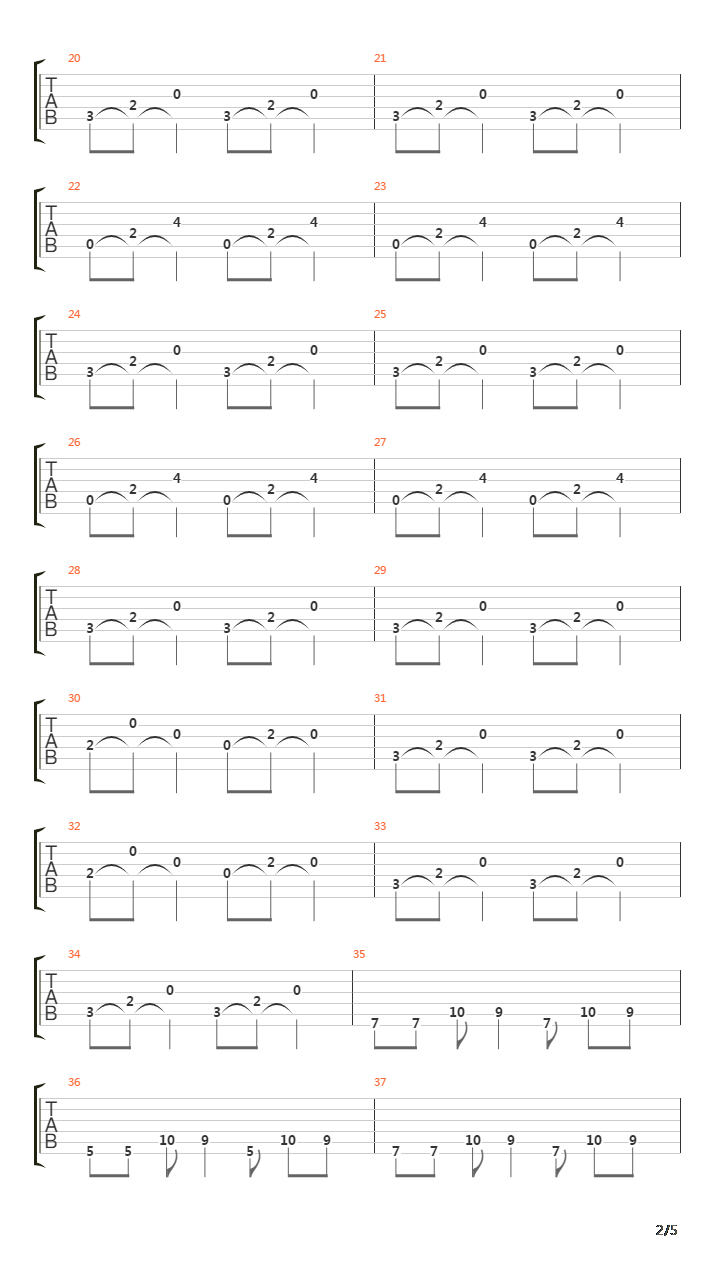 The May Song吉他谱