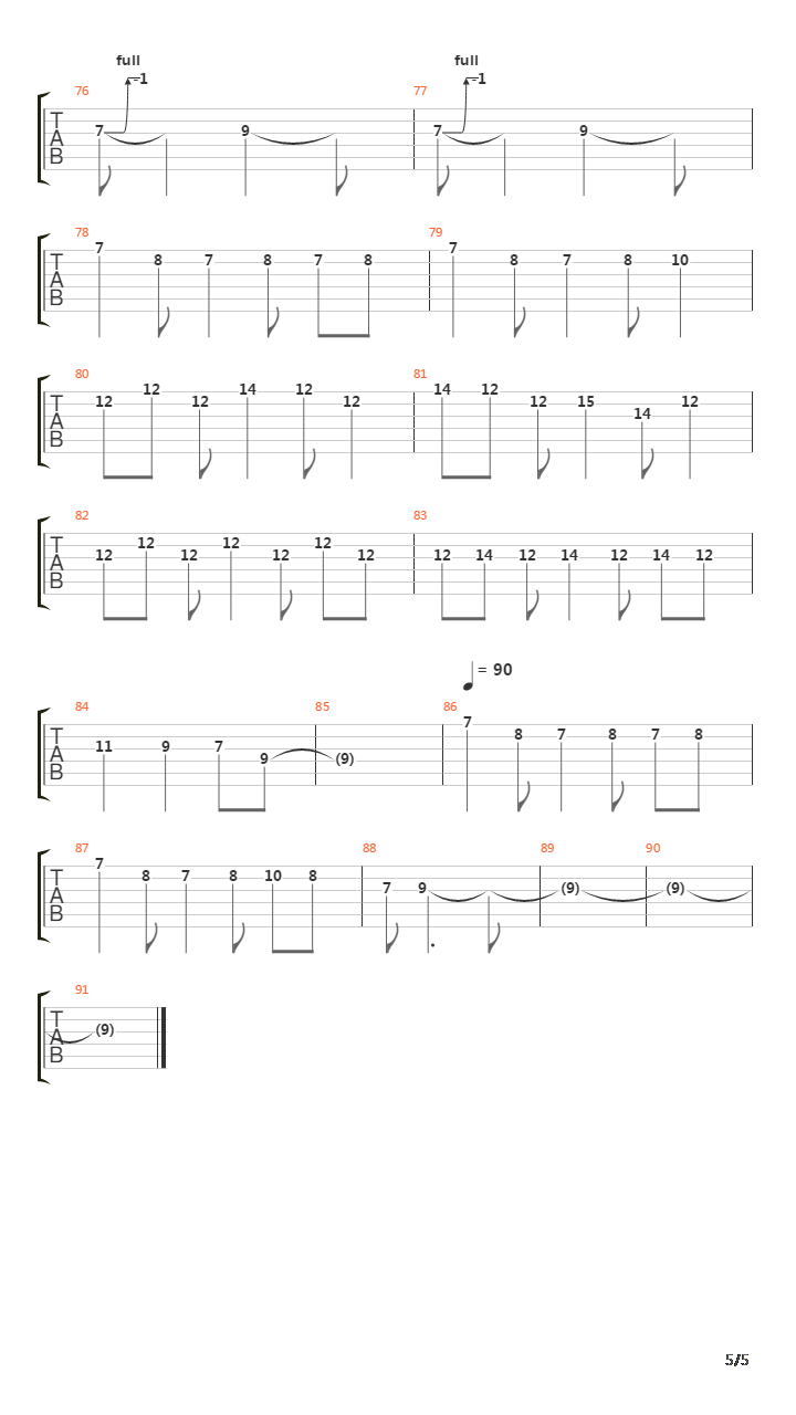 The May Song吉他谱