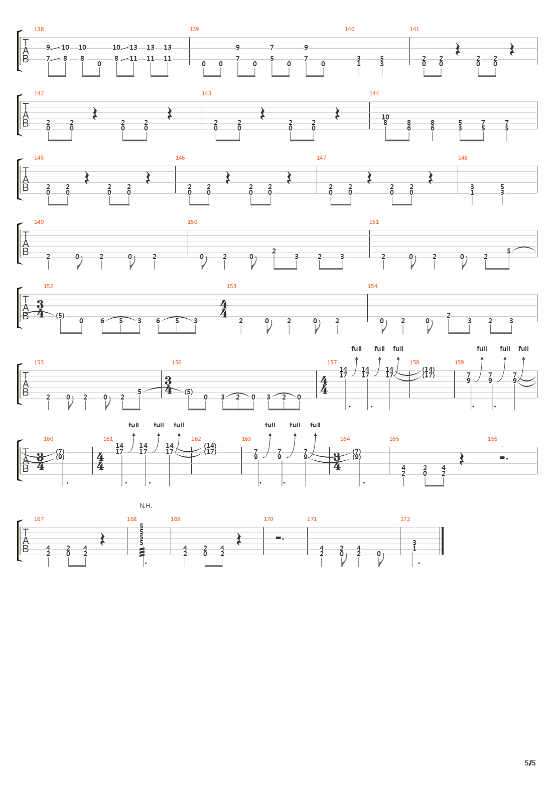 Chasm吉他谱