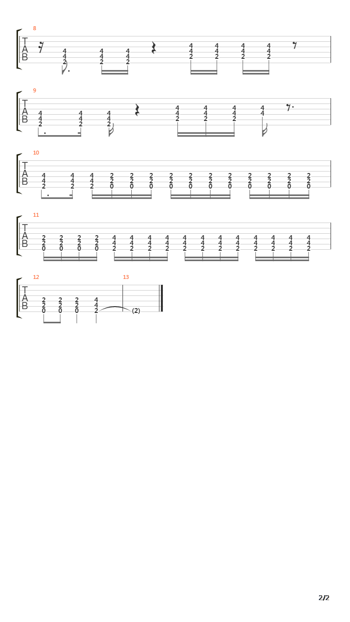 Jakes Song 2吉他谱