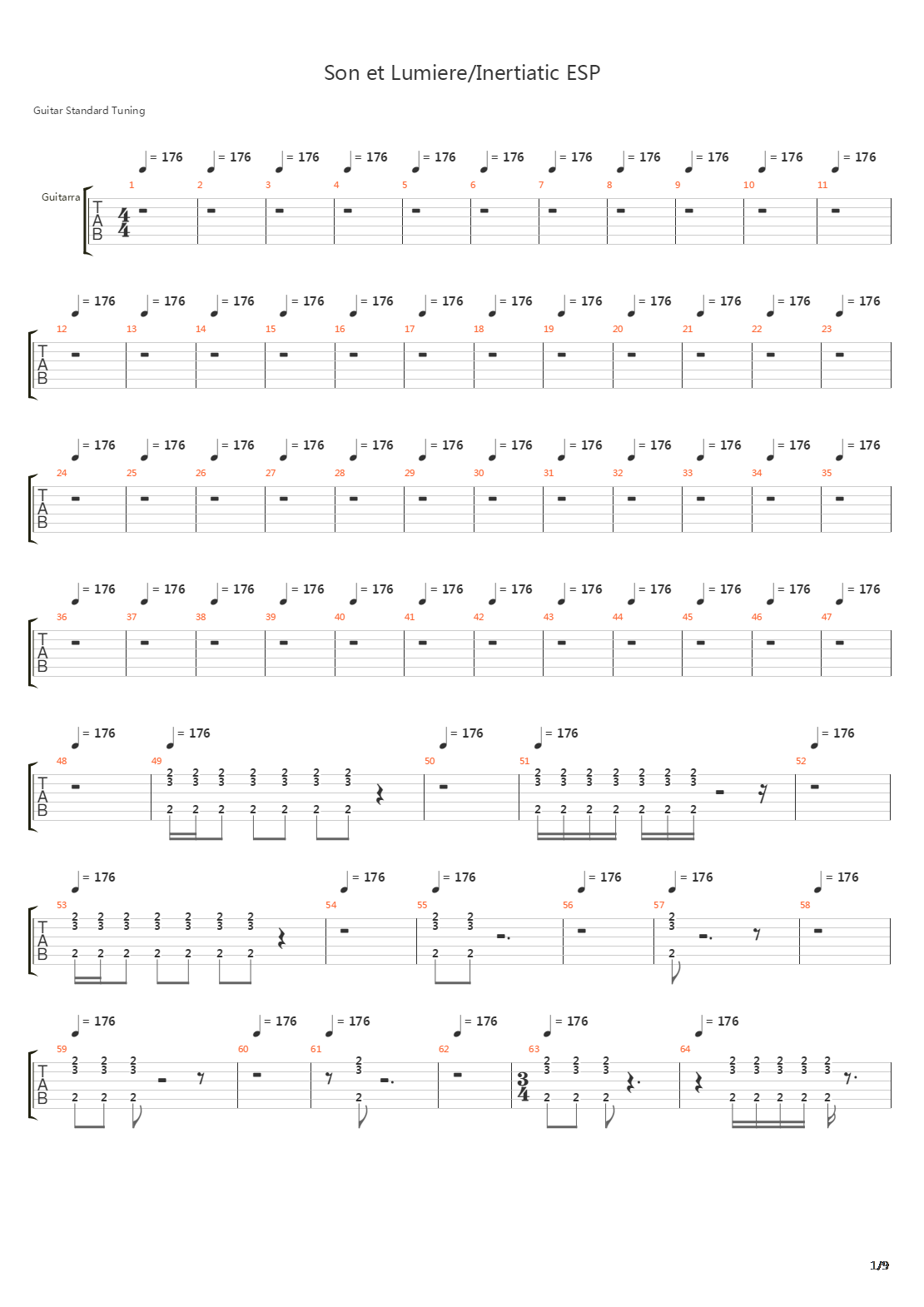 Son Et Lumiere And Inertiatic ESP吉他谱