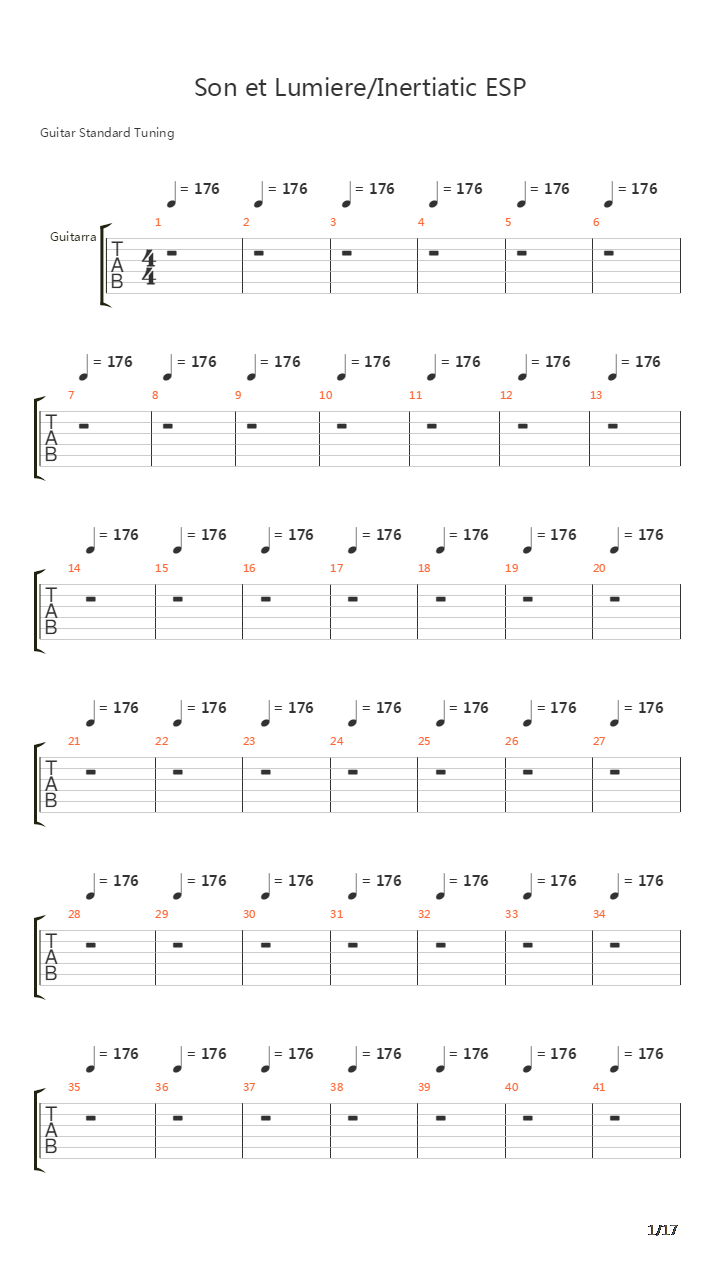 Son Et Lumiere And Inertiatic ESP吉他谱