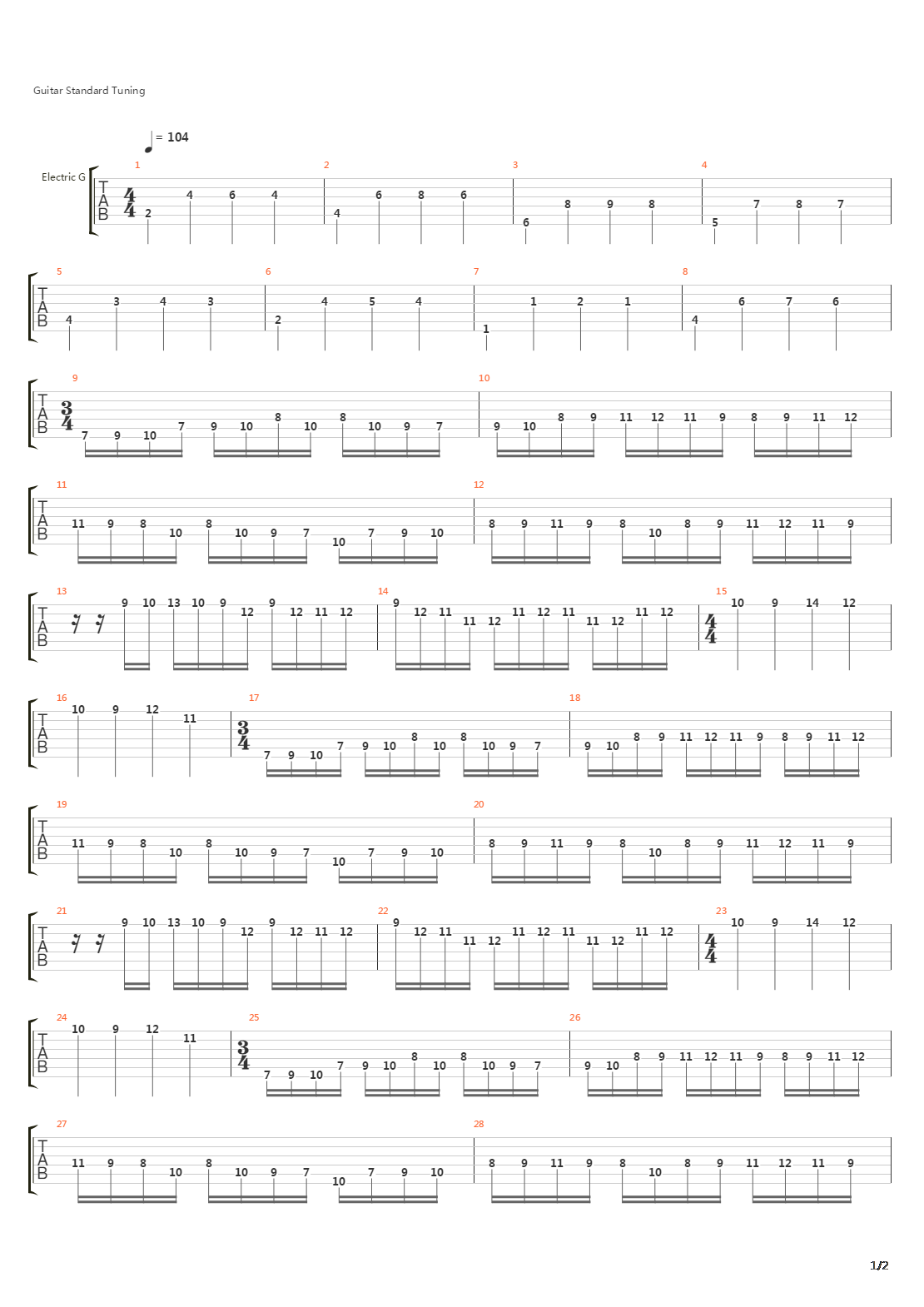 Tetragrammaton吉他谱