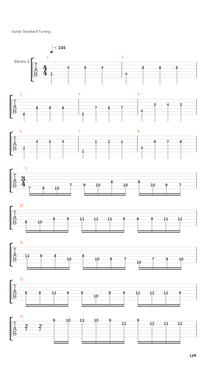 Tetragrammaton吉他谱