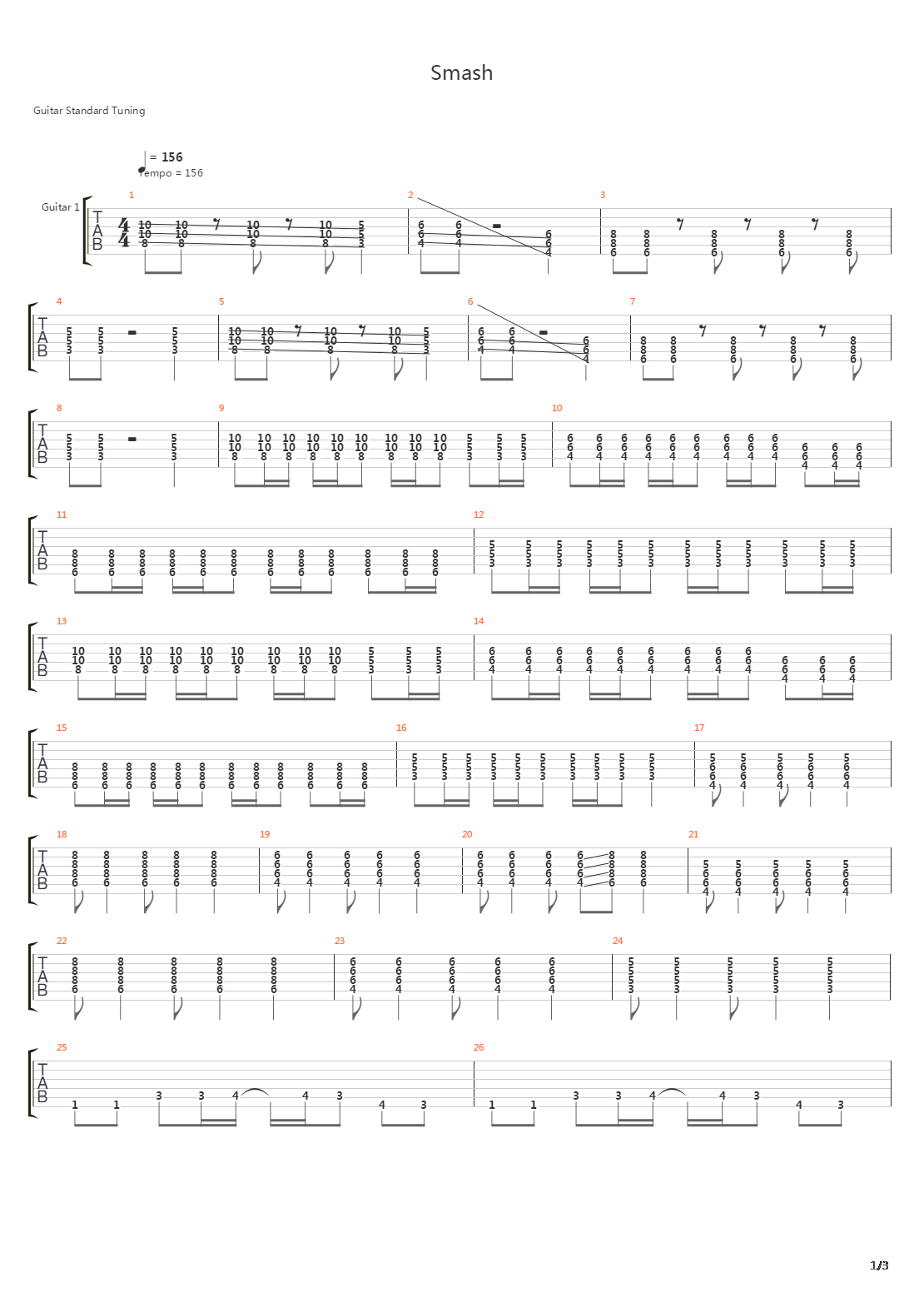 Smash吉他谱