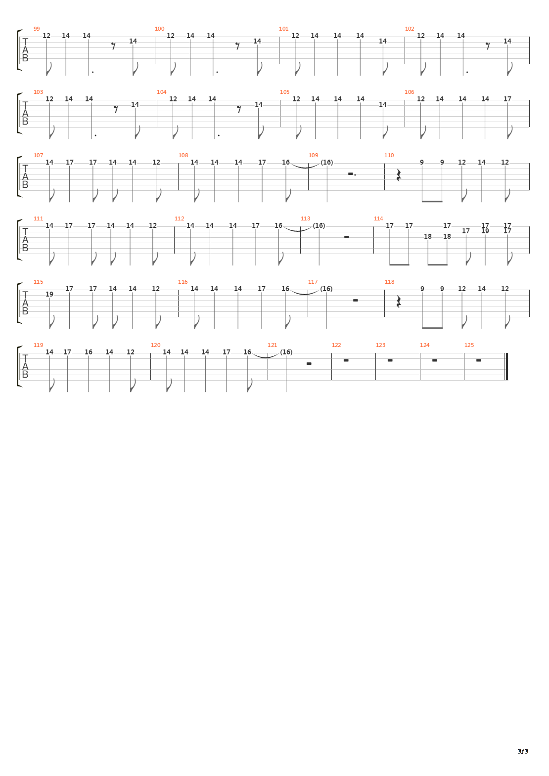 The End Of The Line吉他谱