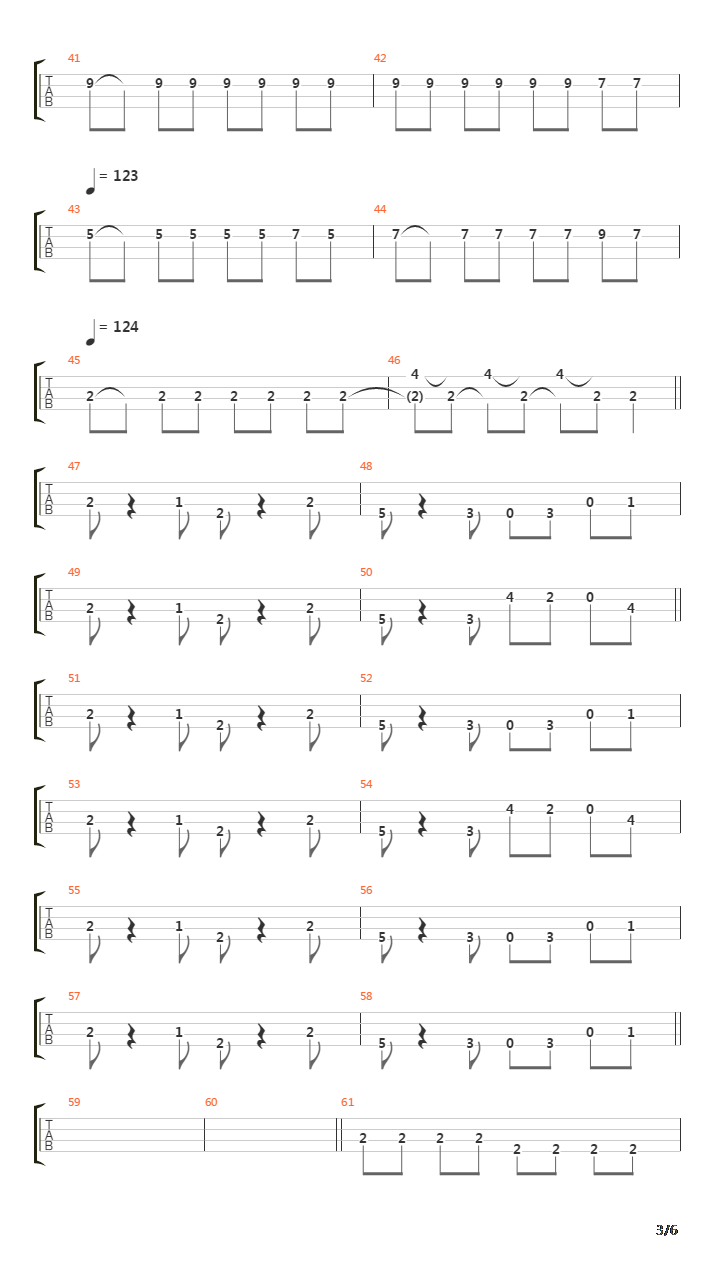 Steady, As She Goes吉他谱