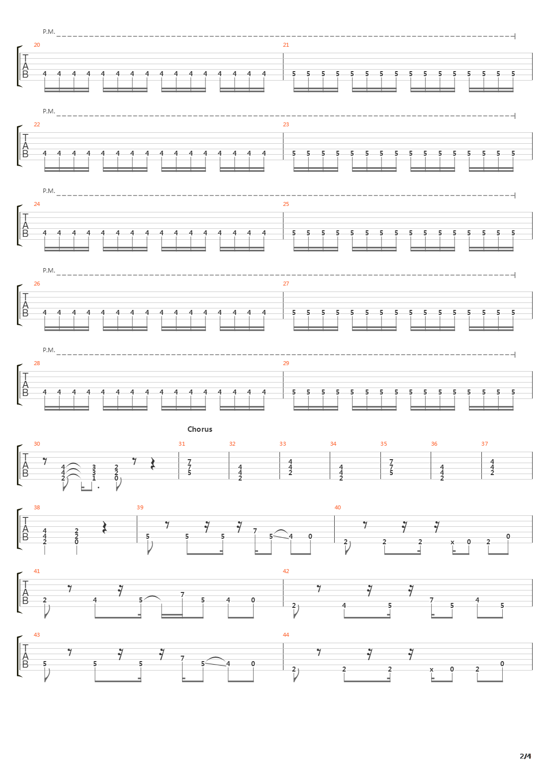 In The Shadow吉他谱