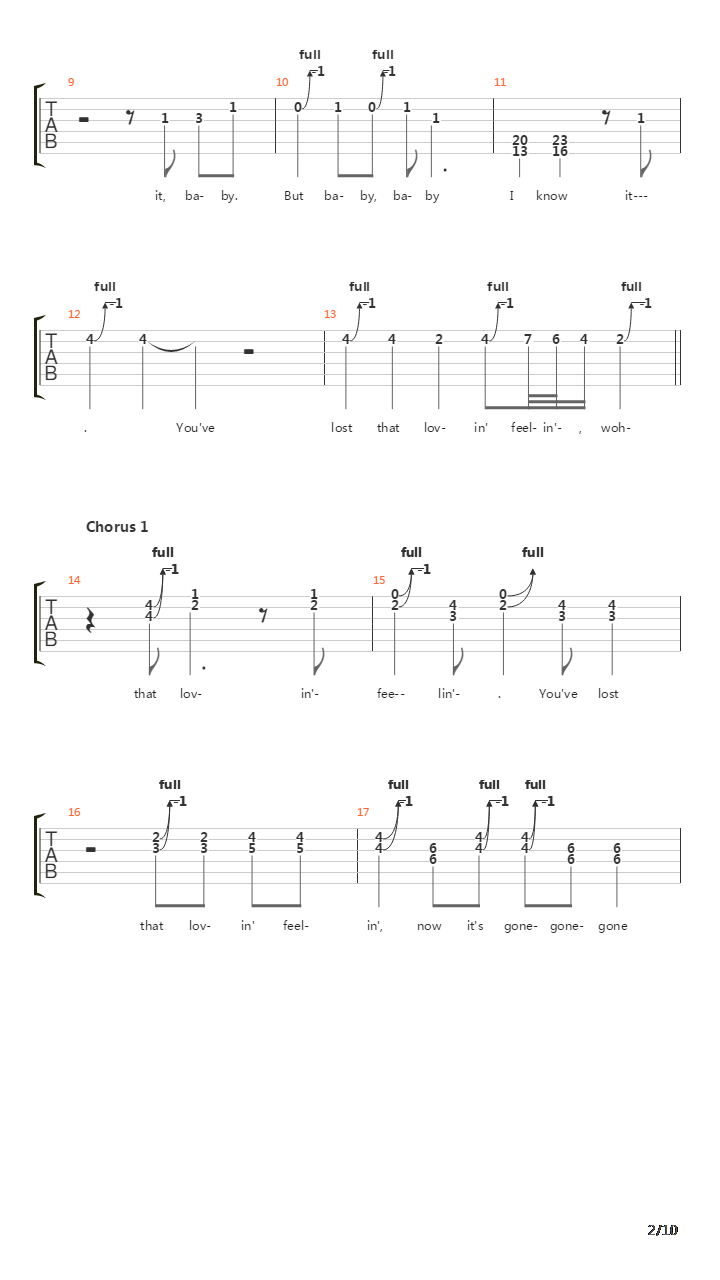 You've Lost That Lovin' Feelin'吉他谱