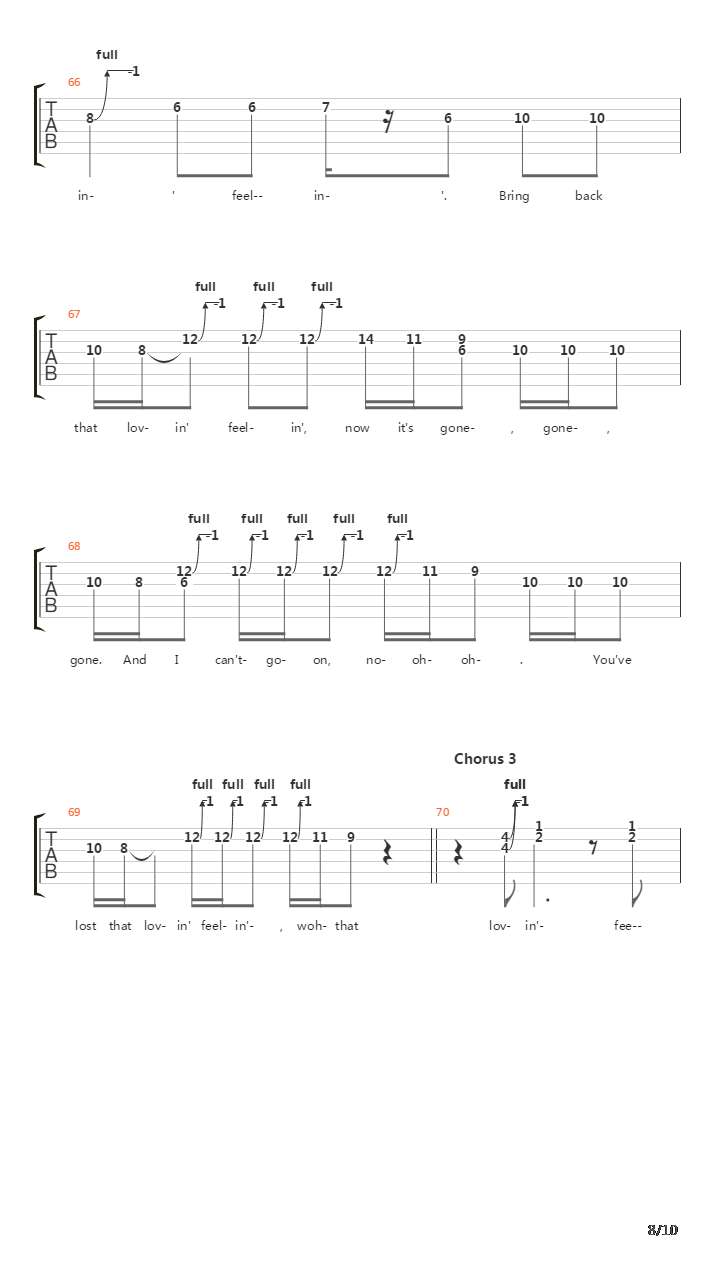You've Lost That Lovin' Feelin'吉他谱