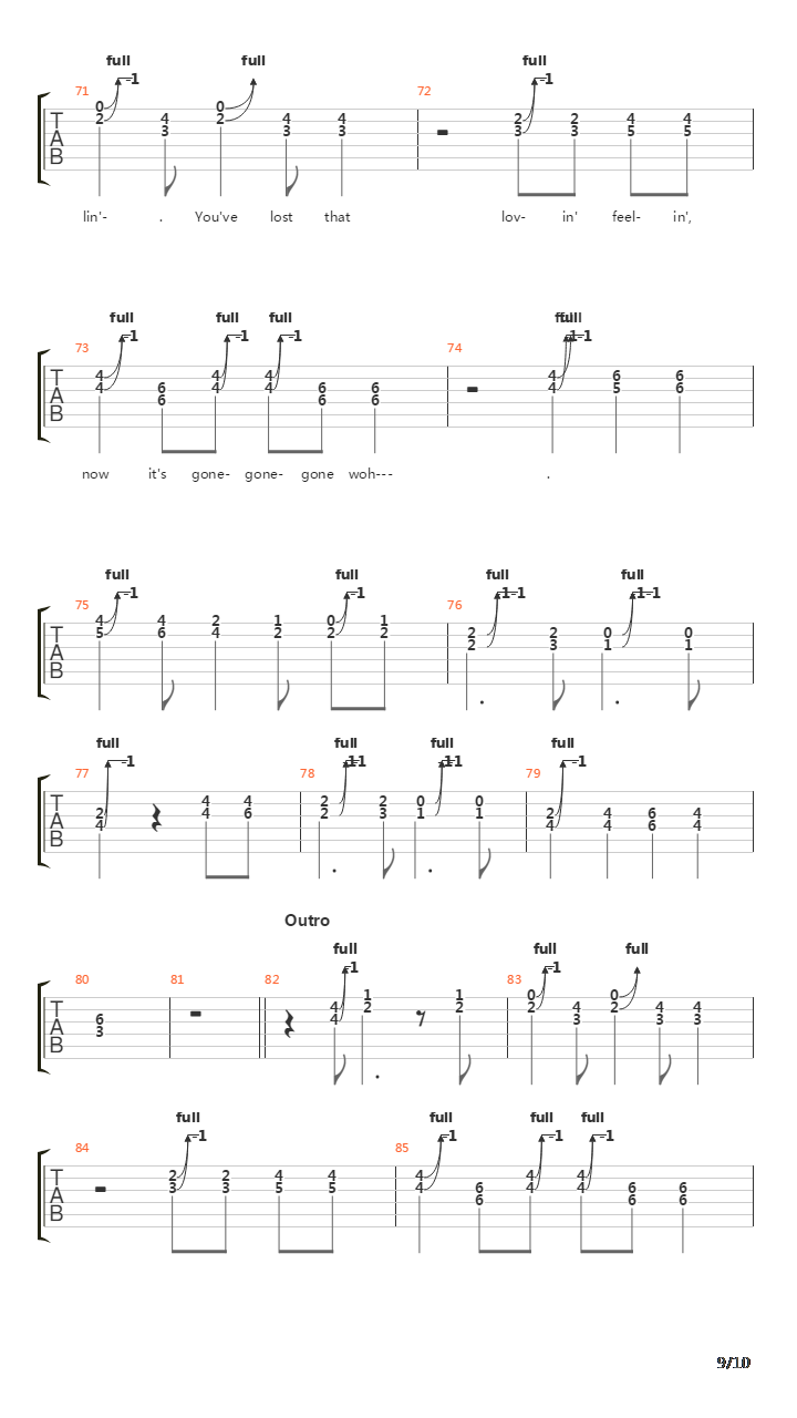 You've Lost That Lovin' Feelin'吉他谱