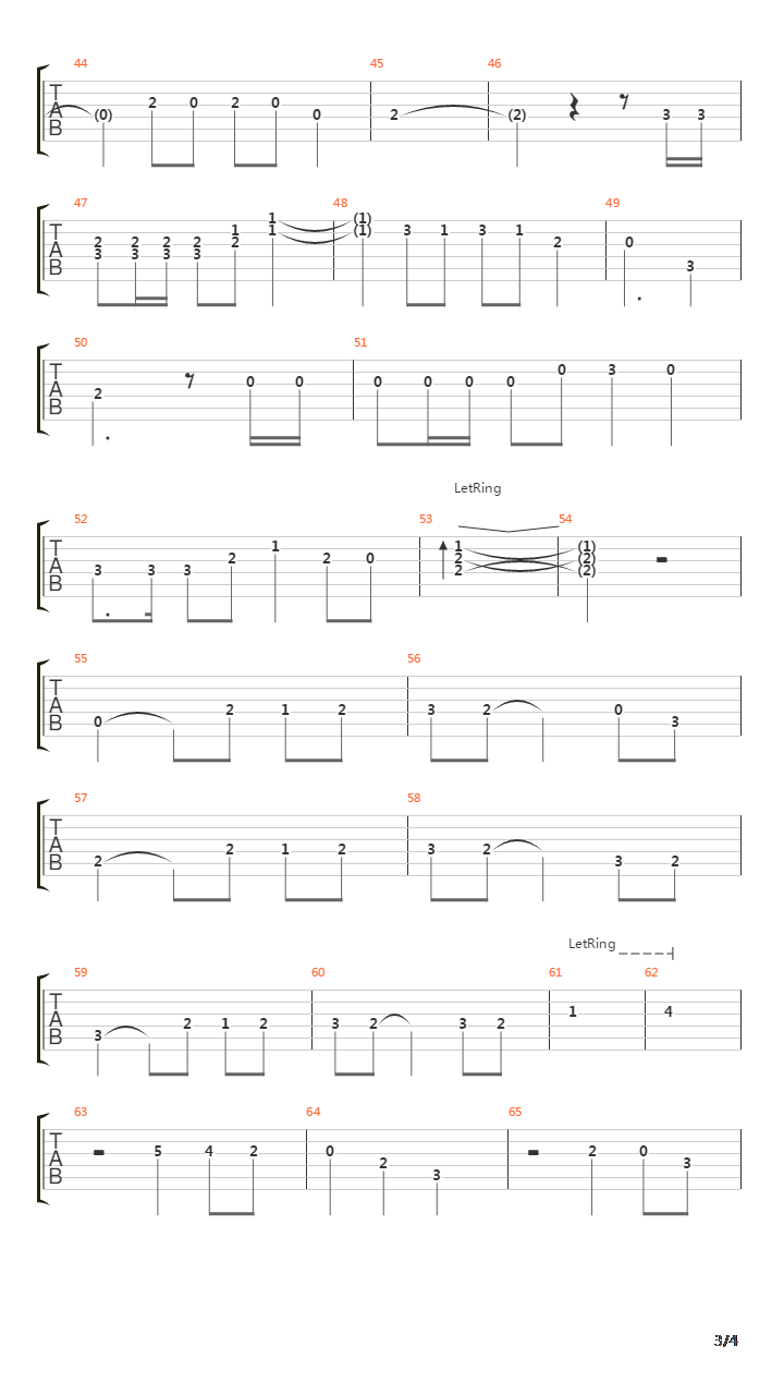 Geronimo吉他谱