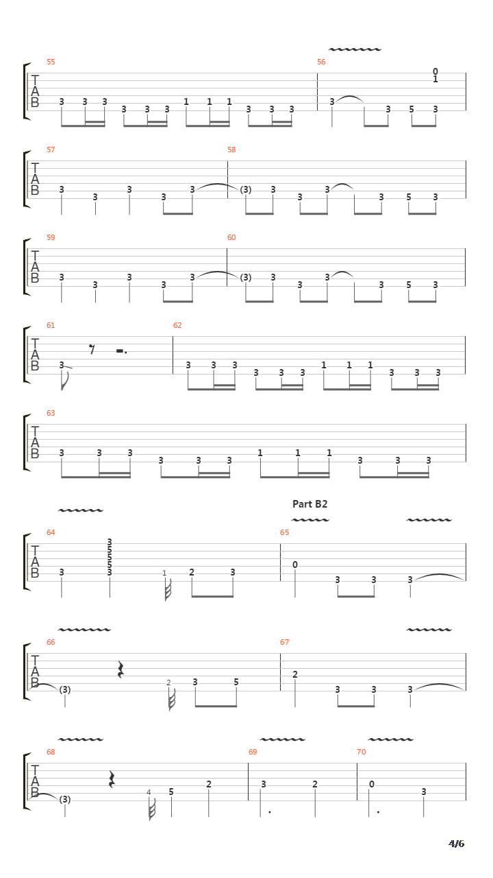 Tales Of A Raggy Tramline吉他谱