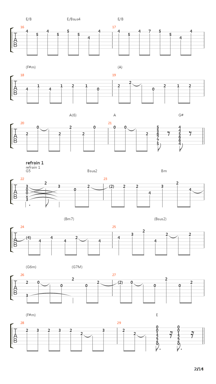 Reel Around The Fountain吉他谱