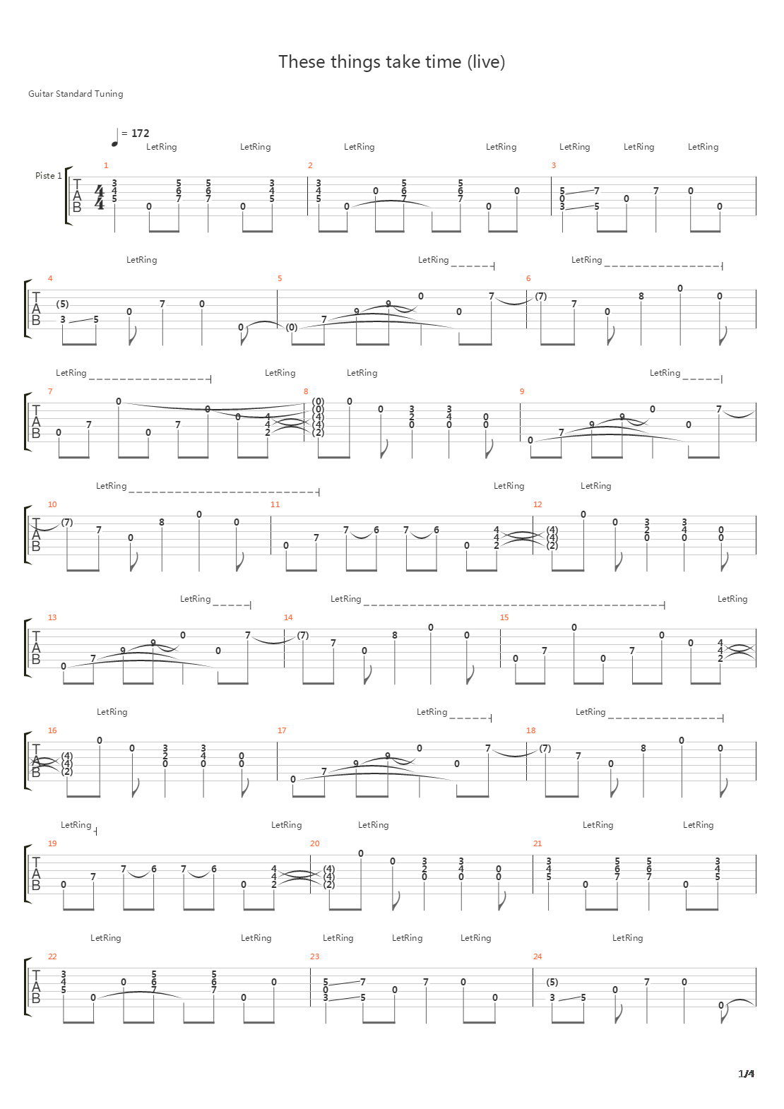 These Things Take Time吉他谱