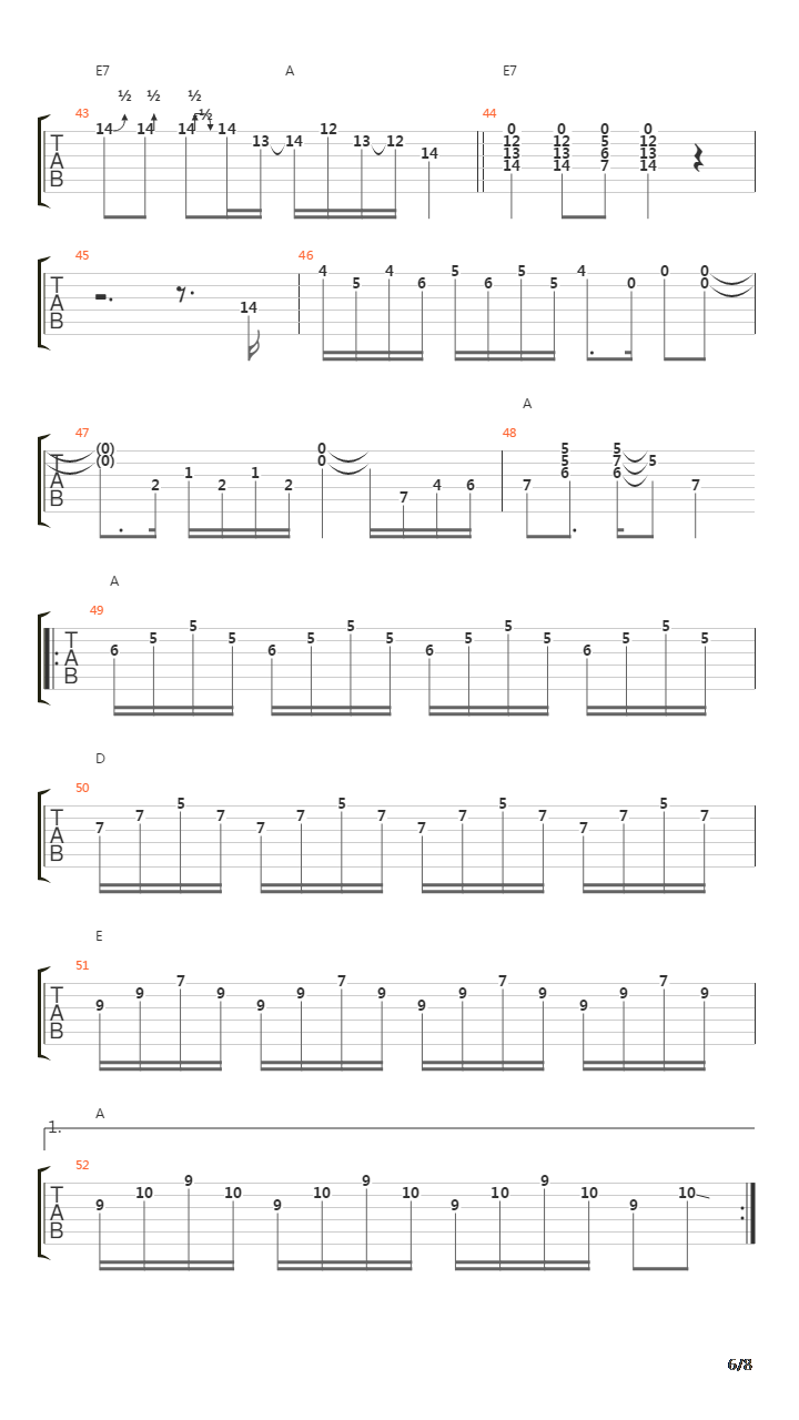 Orange Blossom Special吉他谱