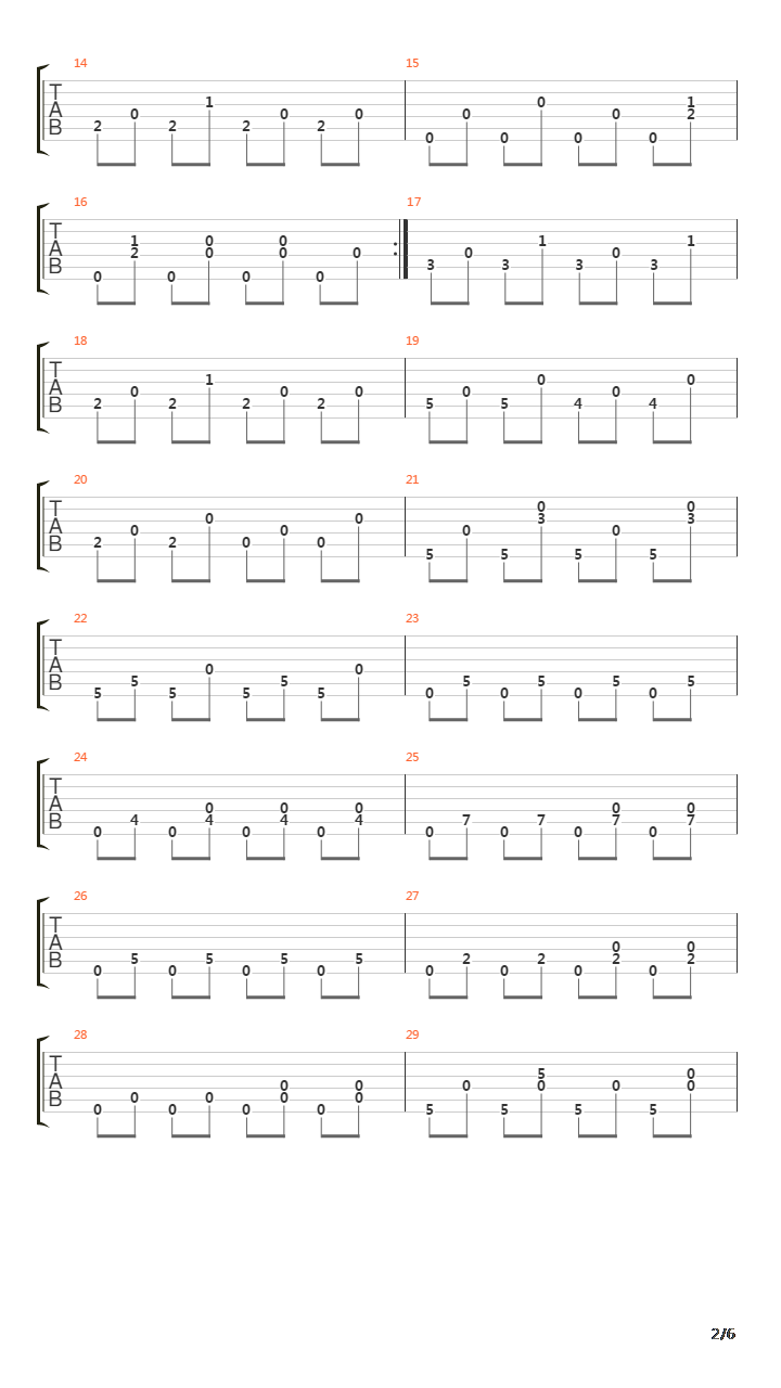 Mexico吉他谱