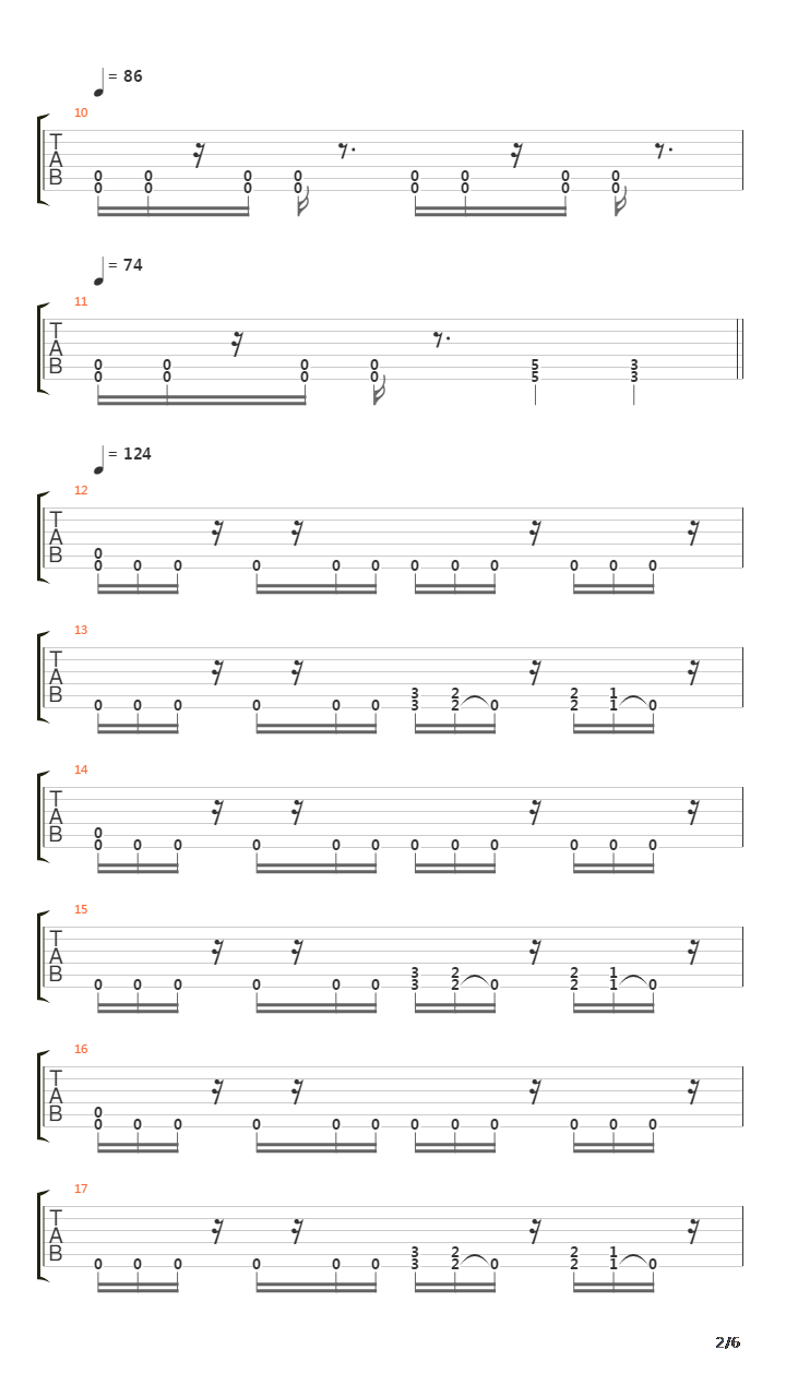 The Rage吉他谱