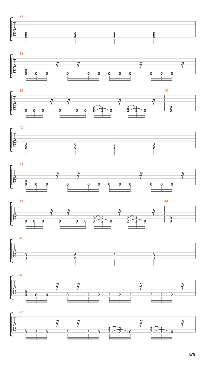 The Rage吉他谱